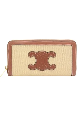 Céline Pre-owned, Dames, , ONE Size, Leer, Pre-owned Canvas wallets