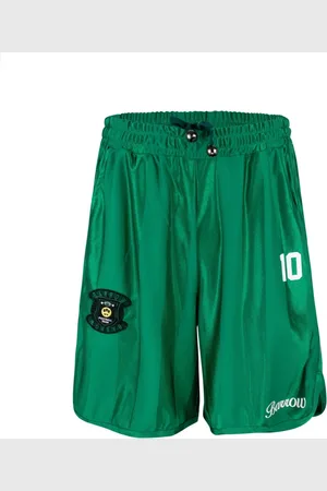BARROW Korte broeken, Heren, Groen, S, Polyester, Groene Shorts met Elastische Taille