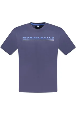 North Sails Tops, Heren, Blauw, 3Xl, Katoen, Blauw Katoenen Heren T-shirt