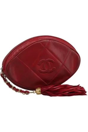CHANEL Pre-owned, Dames, Rood, ONE Size, Pre-owned Leather pouches