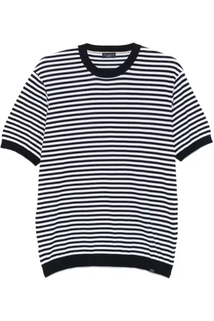 Paul & Shark Truien, Heren, Blauw, L, Blauwe Crew Neck Sweater Korte Mouwen