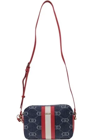 Liu Jo Tassen, Dames, Blauw, ONE Size, Polyester, Blauwe Polyester Handtas met Polyurethaan Trim
