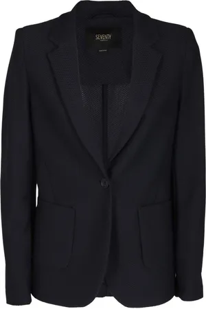 SEVENTY BY SERGIO TEGON Jassen, Dames, Blauw, S, Blauwe Technische Mesh Blazer