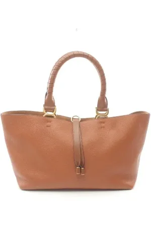 Chloé Pre-owned, Dames, Bruin, ONE Size, Leer, Tweedehands leren schoudertassen