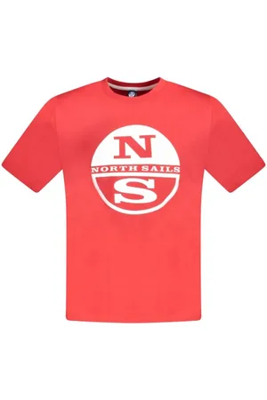 North Sails Tops, Heren, Rood, L, Katoen, Rood Katoenen T-shirt