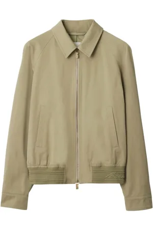 Burberry Jassen, Heren, , L, Katoen, Jassen met rits en zijzakken