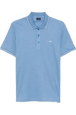 Paul & Shark Tops, Heren, Blauw, 3Xl, Katoen, Katoenen Polo Shirt 100% Katoen Italië