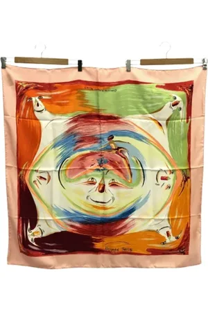 Hermès Pre-owned, Dames, Veelkleurig, ONE Size, Pre-owned Silk scarves