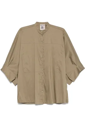 SEMICOUTURE Blouses & Shirts, Dames, Bruin, 2Xs, Elegante Jurken voor elke gelegenheid