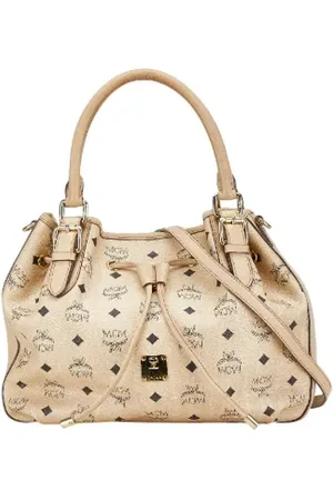 MCM Pre-owned, Dames, , ONE Size, Leer, Tweedehands leren handtassen