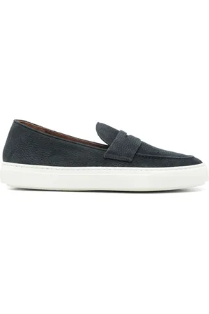 Fratelli Rossetti Schoenen, Heren, Blauw, 42 1/2 EU, Leer, Leren Penny Loafers