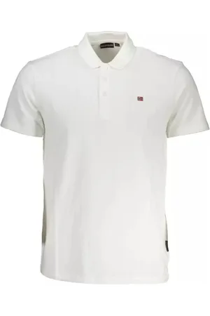 Napapijri Tops, Heren, Wit, 3Xl, Katoen, Wit Katoenen Poloshirt