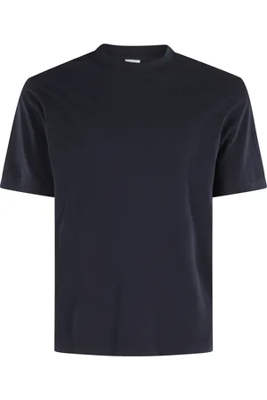 Malo Tops, Heren, Blauw, L, Katoen, Blauw Katoen Linnen Jersey T-Shirt