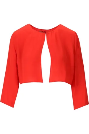 Twin-Set Jassen, Dames, Oranje, XS, Korte Oranje Zonjas voor Vrouwen