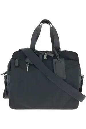 Prada Pre-owned, Heren, Zwart, ONE Size, Nylon, Pre-owned Canvas prada-bags