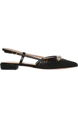 Twin-Set Schoenen, Dames, Zwart, 39 EU, Zwarte Enkelband Sandalen