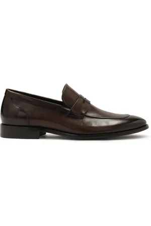 Kazar Schoenen, Heren, Bruin, 40 EU, Leer, Elegante bruine leren loafers
