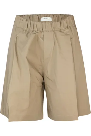 A PAPER KID Korte broeken, Heren, , S, Katoen, Elastische witte shorts met zakken