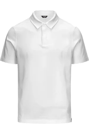 K-Way Tops, Heren, Wit, M, Katoen, Stretch katoenen poloshirt