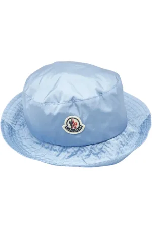 Moncler Pre-owned, Dames, Blauw, ONE Size, Nylon, Pre-owned Fabric hats