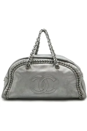 CHANEL Pre-owned, unisex, Grijs, ONE Size, Pre-owned Leather travel-bags