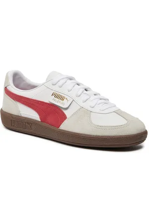 PUMA Schoenen, Heren, Wit, 44 EU, Stijlvolle Palermo Leren Schoenen