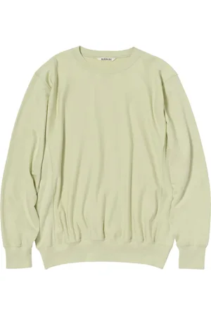 Auralee Sweatshirts & Hoodies, Heren, Groen, L, Stijlvolle Sweaters Collectie