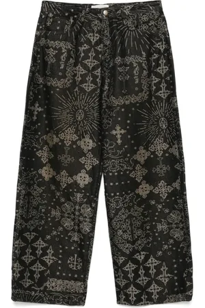 Untitled Artworks Jeans, Heren, Zwart, L, Zwarte Ster Stud Klassieke Buitenkleding