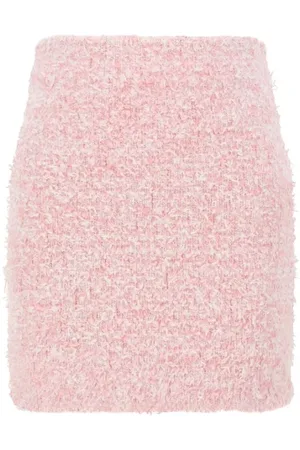Balenciaga Rokken, Dames, Roze, M, Katoen, Katoenen Minirok met Rits