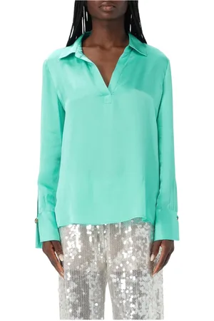 Twin-Set Blouses & Shirts, Dames, Groen, S, Stijlvolle Shirt voor Mannen en Vrouwen