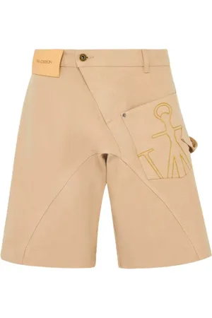 J.W.Anderson Korte broeken, Heren, , S, Katoen, Shorts met knoopsluiting