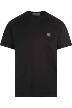 Stone Island Tops, Heren, Zwart, XL, Katoen, Zwart Katoenen Herenmode