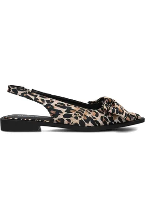 Blasz Schoenen, Dames, Zwart, 38 EU, Stijlvolle slingbacks met panterprint