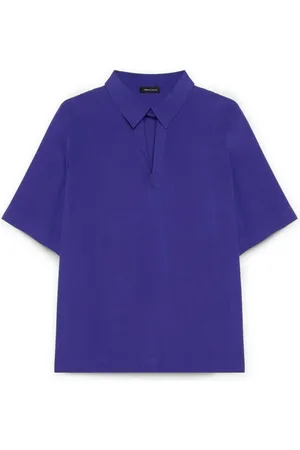Fiorella rubino Blouses & Shirts, Dames, Paars, 4Xl, Leer, Blouse gemaakt van Lenzing™ Ecovero™ viscose