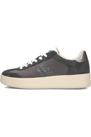 Napapijri Schoenen, Dames, Grijs, 39 EU, Suède, Grijze Jade Lage Sneakers
