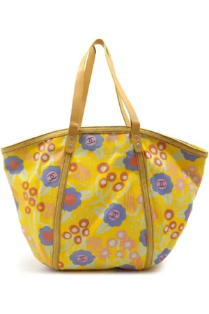 CHANEL Pre-owned, Dames, Veelkleurig, ONE Size, Leer, Pre-owned Canvas totes
