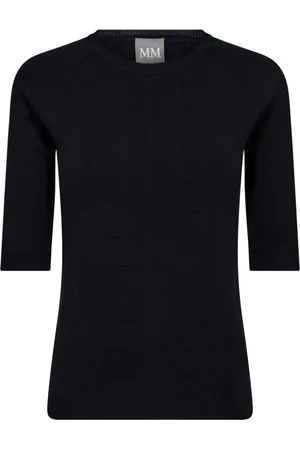 Max Mara Truien, Dames, Zwart, M, Blauwe Gebreide Top met 3/4 Mouwen