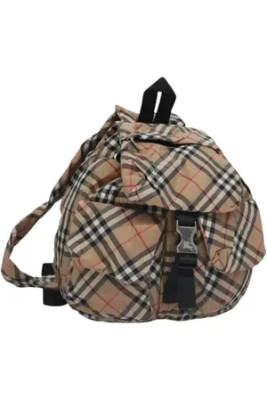 Burberry Pre-owned, Dames, , ONE Size, Nylon, Pre-owned Nylon backpacks