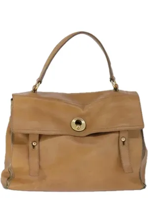 Saint Laurent Pre-owned, Dames, , ONE Size, Leer, Tweedehands leren handtassen