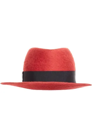 Saint Laurent Pre-owned, Dames, Rood, ONE Size, Wol, Pre-owned Wool hats