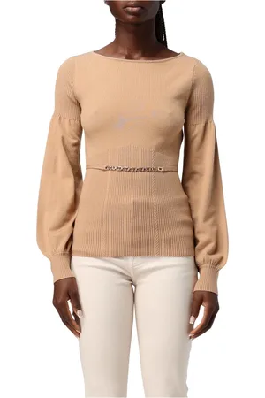 Twin-Set Truien, Dames, Bruin, S, Stijlvolle Sweaters voor een Chic Look