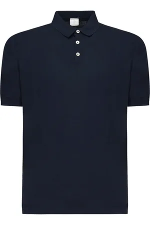 ELEVENTY Tops, Heren, Blauw, L, Katoen, Stijlvolle Polo en T-shirt Collectie