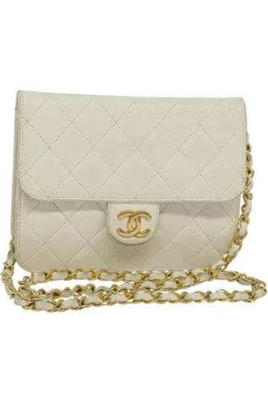CHANEL Pre-owned, Dames, Wit, ONE Size, Pre-owned Leather chanel-bags
