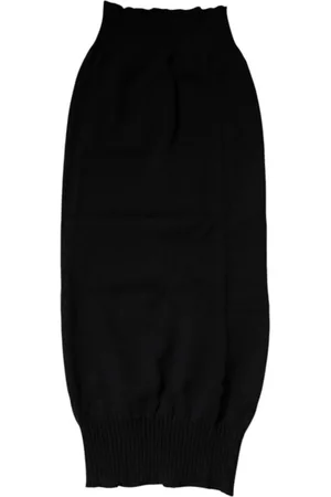 Dolce & Gabbana Accessoires, Heren, Zwart, ONE Size, Luxe Cashmere Gebreide Nekwarmer Sjaal