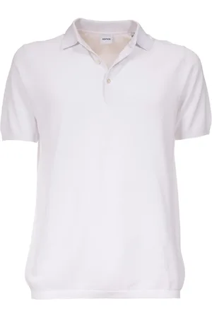 Aspesi Tops, Heren, Wit, 2Xl, Katoen, Katoenen poloshirt met korte mouwen