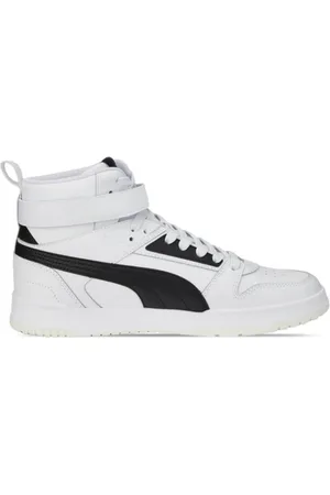 PUMA Schoenen, Heren, Wit, 44 1/2 EU, Witte/zwarte veterschoenen voor games