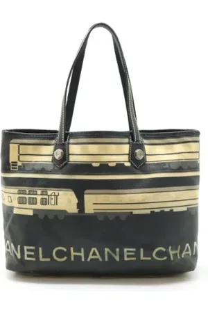 CHANEL Pre-owned, Dames, Veelkleurig, ONE Size, Leer, Pre-owned Canvas totes
