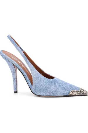 PARIS TEXAS Schoenen, Dames, Blauw, 38 1/2 EU, Jessica Western Slingback
