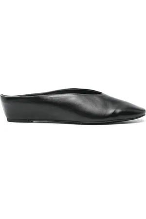 Paloma Wool Schoenen, Dames, Zwart, 40 EU, Leer, Zwarte Leren Sleehak Schoenen