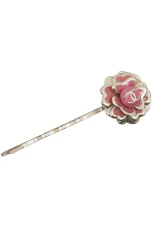 CHANEL Pre-owned, Dames, Roze, ONE Size, Pre-owned Metal hair-accessories